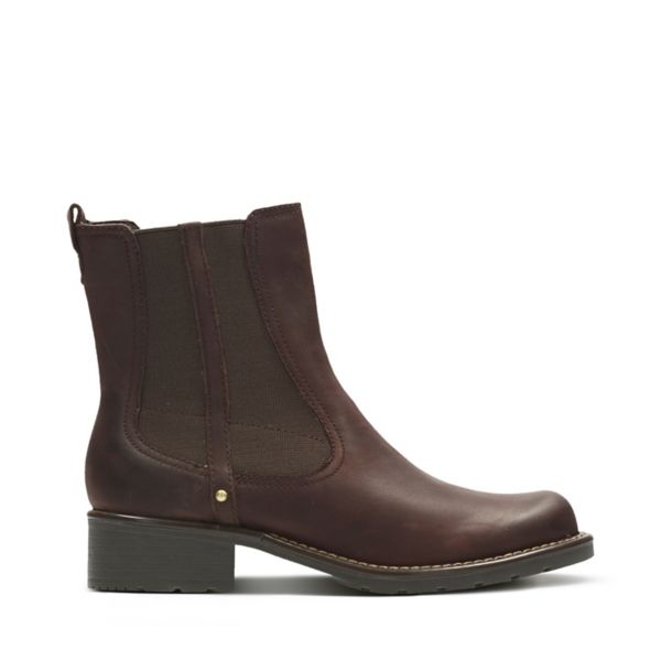 Clarks Womens Orinoco Club Ankle Boots Burgundy | CA-1379405